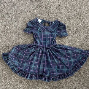Girlhood Size 4 Plaid Twirl Dress with Ruffle Hem